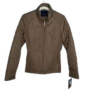 Women's Weathercast Quilted Moto Jacket, Size: Medium